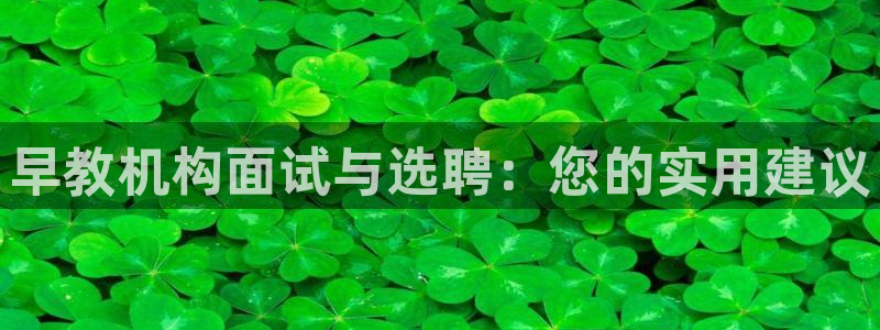 威九国际能提现吗：早教机构面试与选聘：您的实用建议