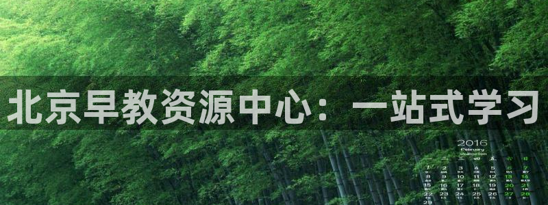 威九国际app：北京早教资源中心：一站式学习