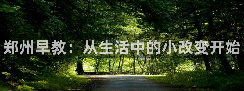 威九国际com：郑州早教：从生活中的小改变开始