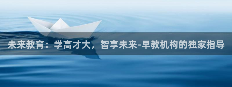 威九国际网站进入客服中心怎么进：未来教育：学高才大，智享未来-早教机构的独家指导