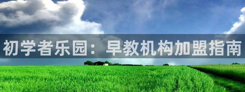 威九国际：初学者乐园：早教机构加盟指南