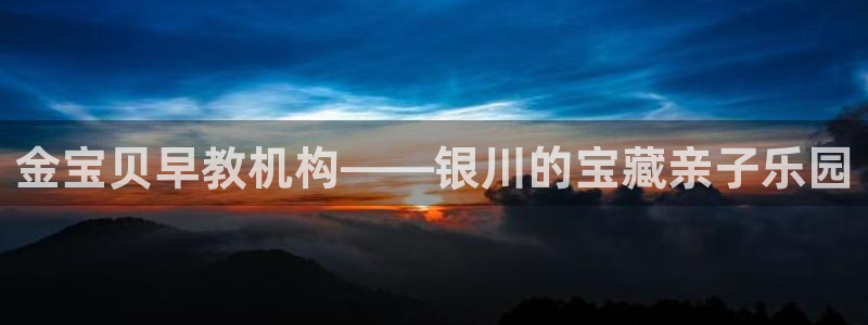 威九国际A:金宝贝早教机构——银川的宝藏亲子乐园