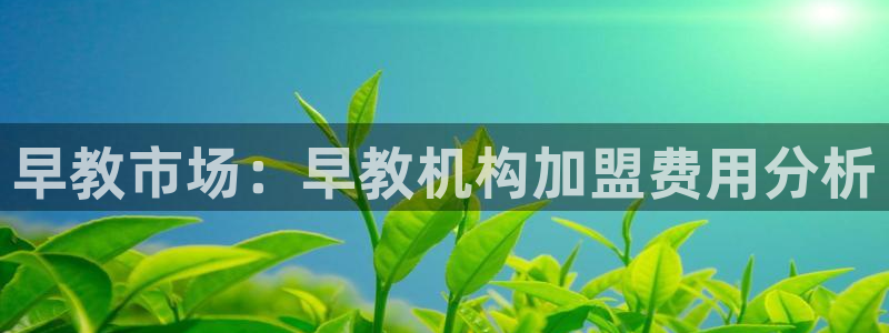 威九国际app客服电话号码：早教市场：早教机构加盟费用分析