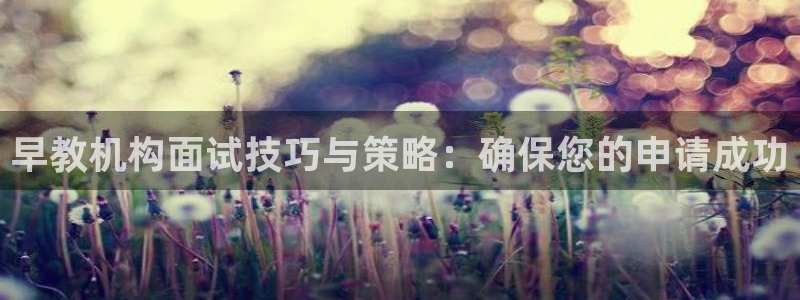 威九国际网站客服电话多少号：早教机构面试技巧与策略：确保您的申请成功