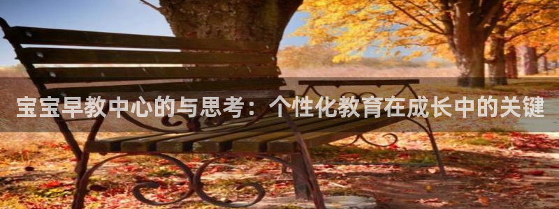 78mapp威九国际官网版：宝宝早教中心的与思考：个性化教育在成长中的关键